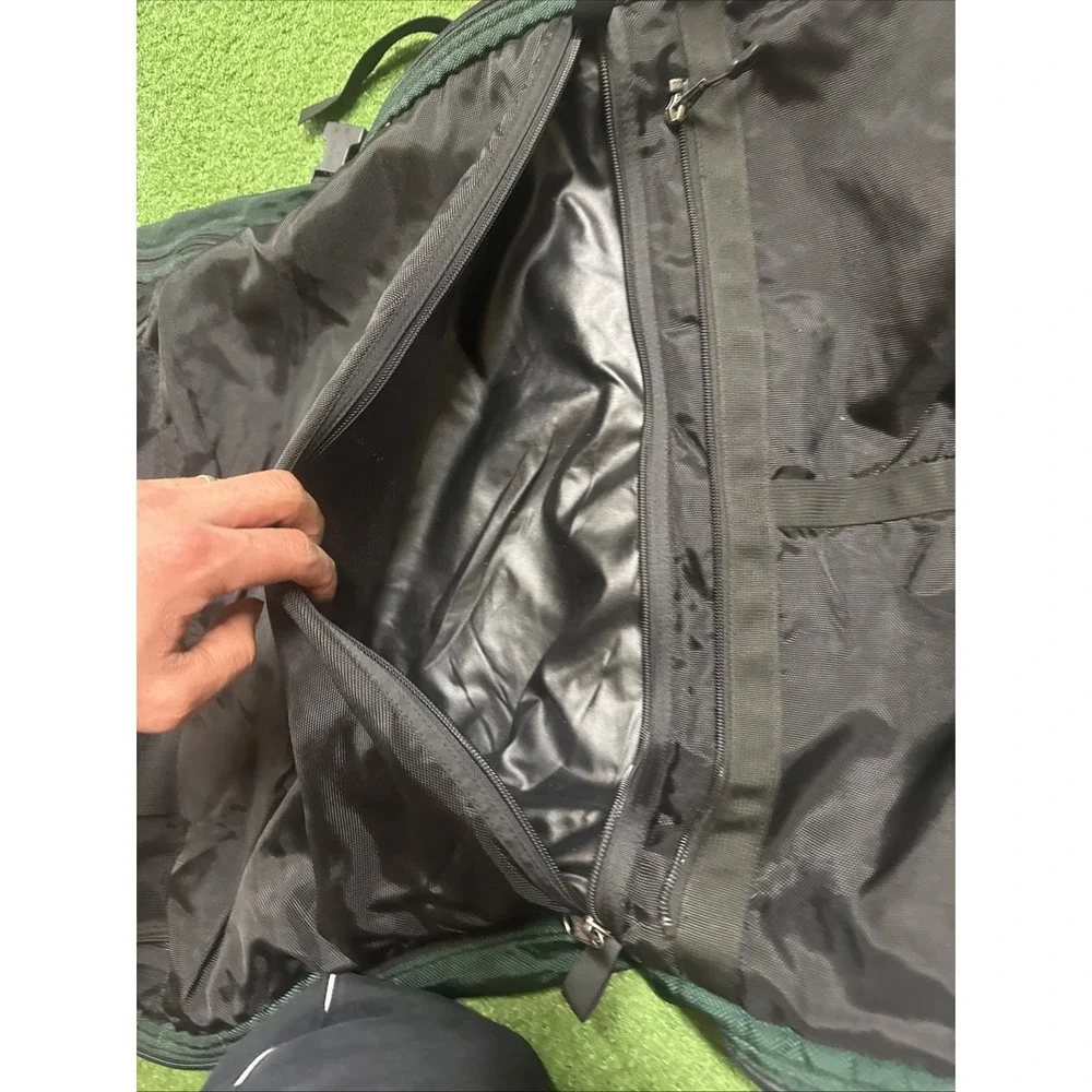 VTG Patagonia Travel Hanging Garment Trifold‎ Bag Shoulder Strap Full Zip Green